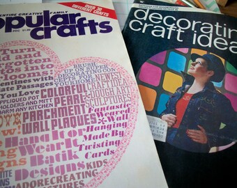 Popular Crafts, Decorating & Craft ideas, vintage 70's magazines