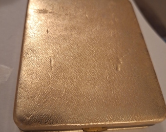 Vintage Zell cigarette case, with compact