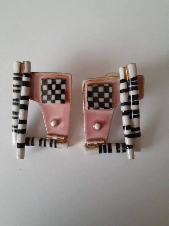 Vintage art deco earrings - image 1