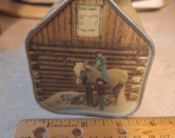1984 Swanton Vermont syrup tin, maple syrup tin.