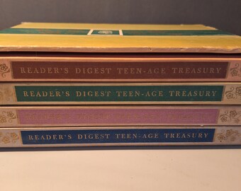 Readers digest teen age Treasury set of books 1957. SALE PRICE