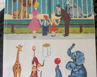 Vintage tell-a-story puzzle, The Zoo , E.E. Fairchild Co.