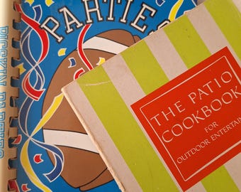 Pigskin Parties by Gene Westbrook, The Patio Cookbook by Helen Evans Brown