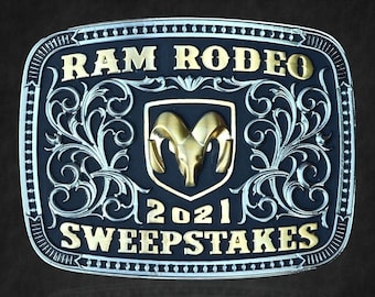 Boucle de ceinture Montana Silversmiths Ram Rodeo Sweepstakes 2021 - Nouveauté !
