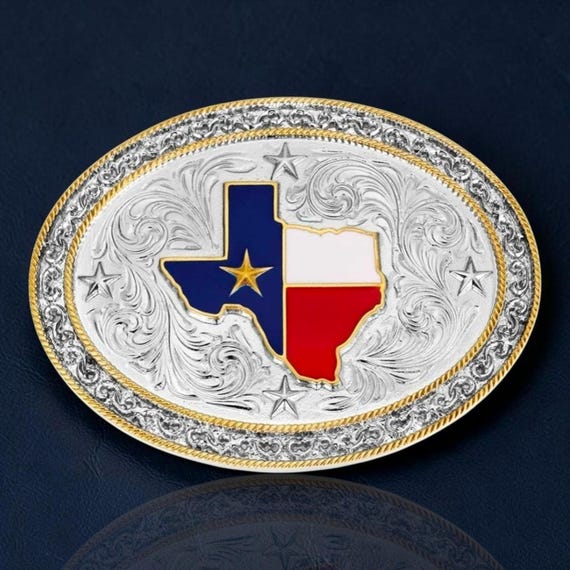 Montana Silversmiths Texas Lone Star Pride Belt Buckle - New