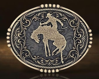 Montana Silversmiths Bucking Bronc Bronze Belt Buckle Retail 45 - NEW!
