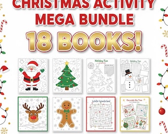 Christmas Activity Books Mega Bundle for Kids (PDF)