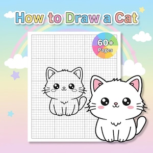 How to Draw a Cat Guide | Step-by-Step Drawing Workbook (PDF)