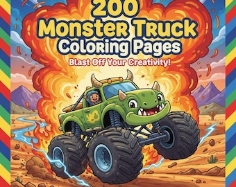 200 Monster Truck Coloring Pages for Kids | Printable Designs (PDF)