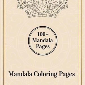 120 Mandala Coloring Pages for Adults, PLR MRR, Digital Download
