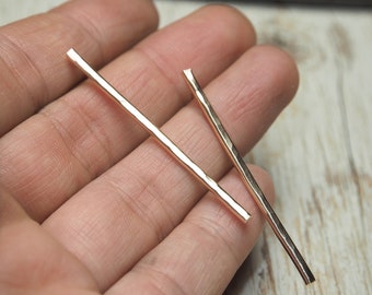 hammered gold long bar stud earrings, ildiko jewelry, minimalist jewelry