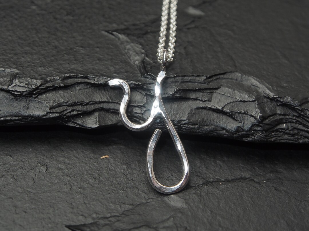 Letter Y Necklace, Sterling Silver Y Pendant, Personalized Initial