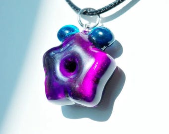 Stardew Valley Stardrop Pendant Handcrafted Clay Jewelry | Unique 2.8x2.8cm Handmade Fruit Charm for Fans and Collectors