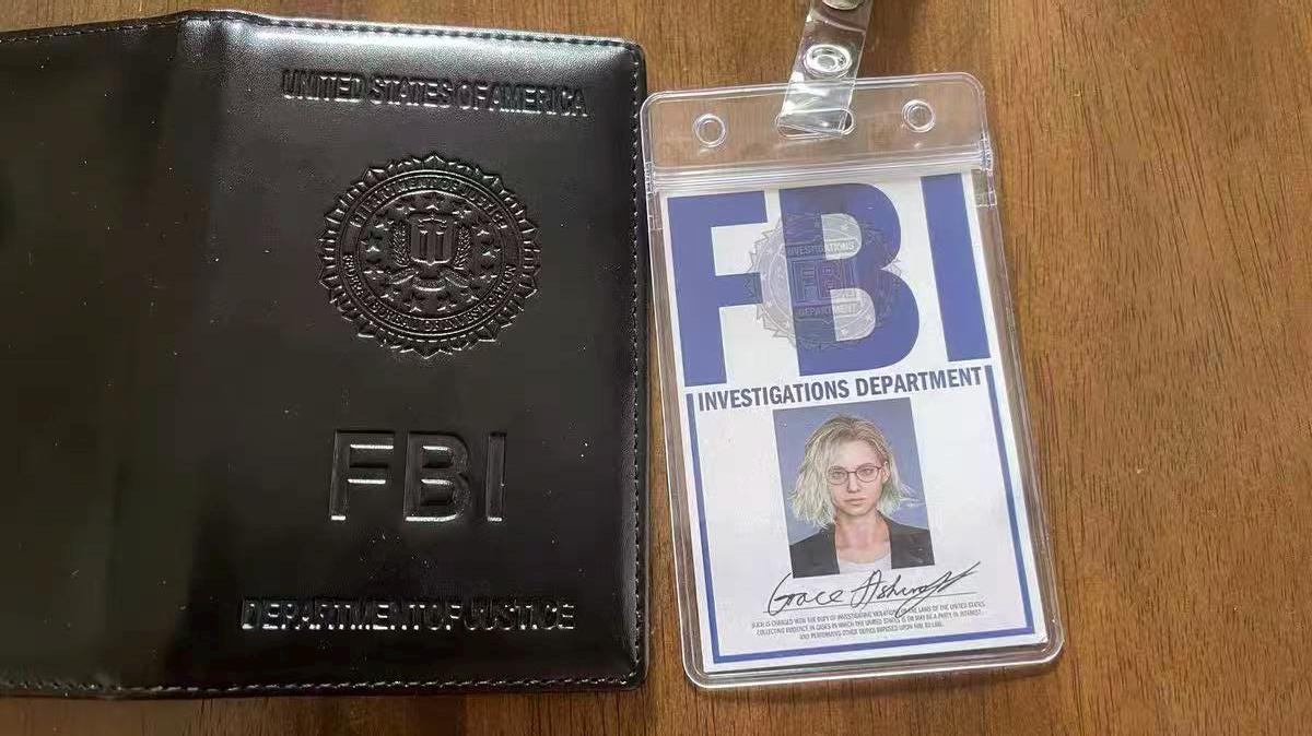 Prop Wallet Contents Resident Evil 9 Requiem Grace Ashcroft Cosplay Leather ID Wallet and ...