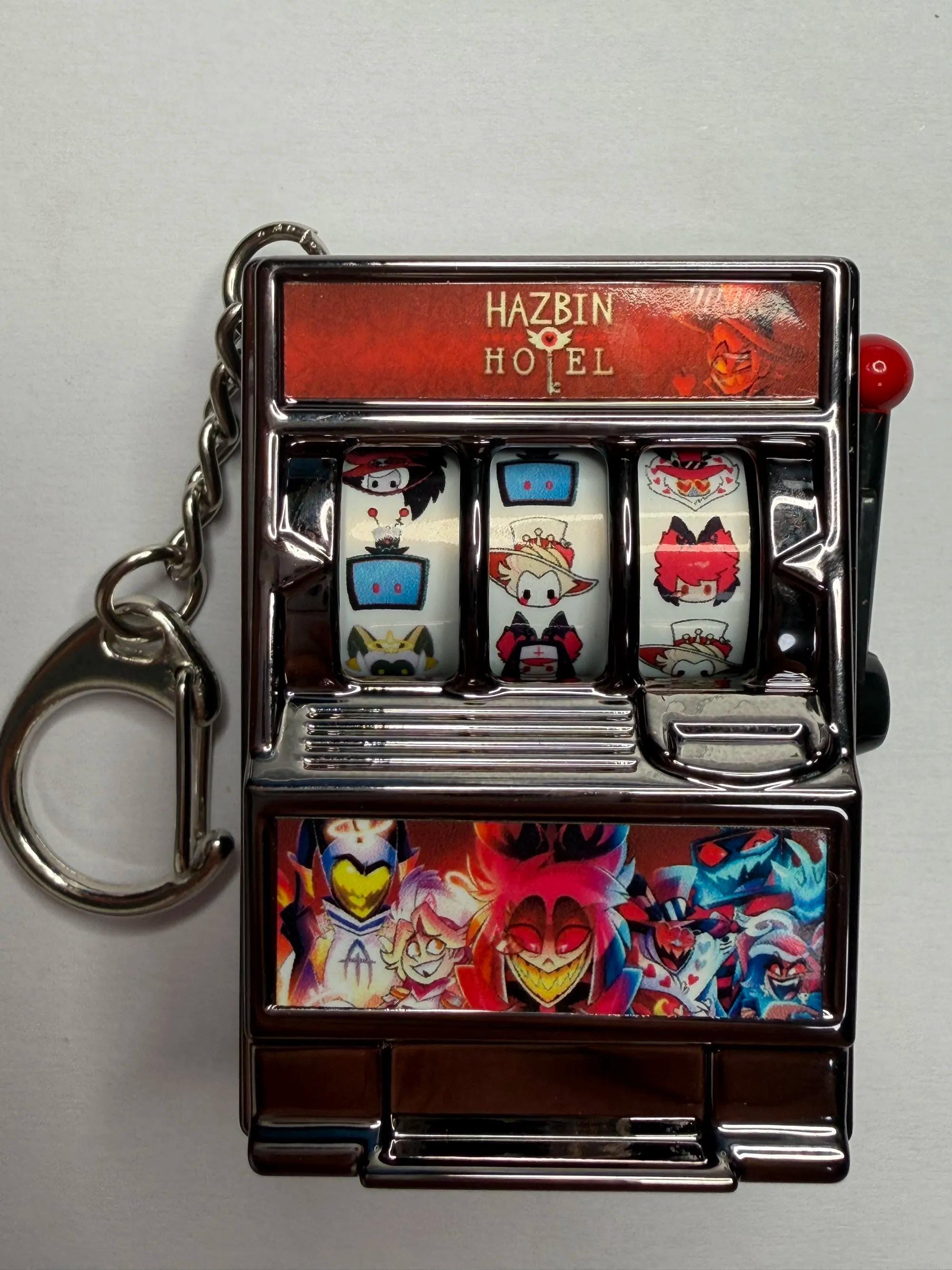 Hazbin Hotel Mini Slot Machine Keychain Fidget Toy Demon Backpack ...