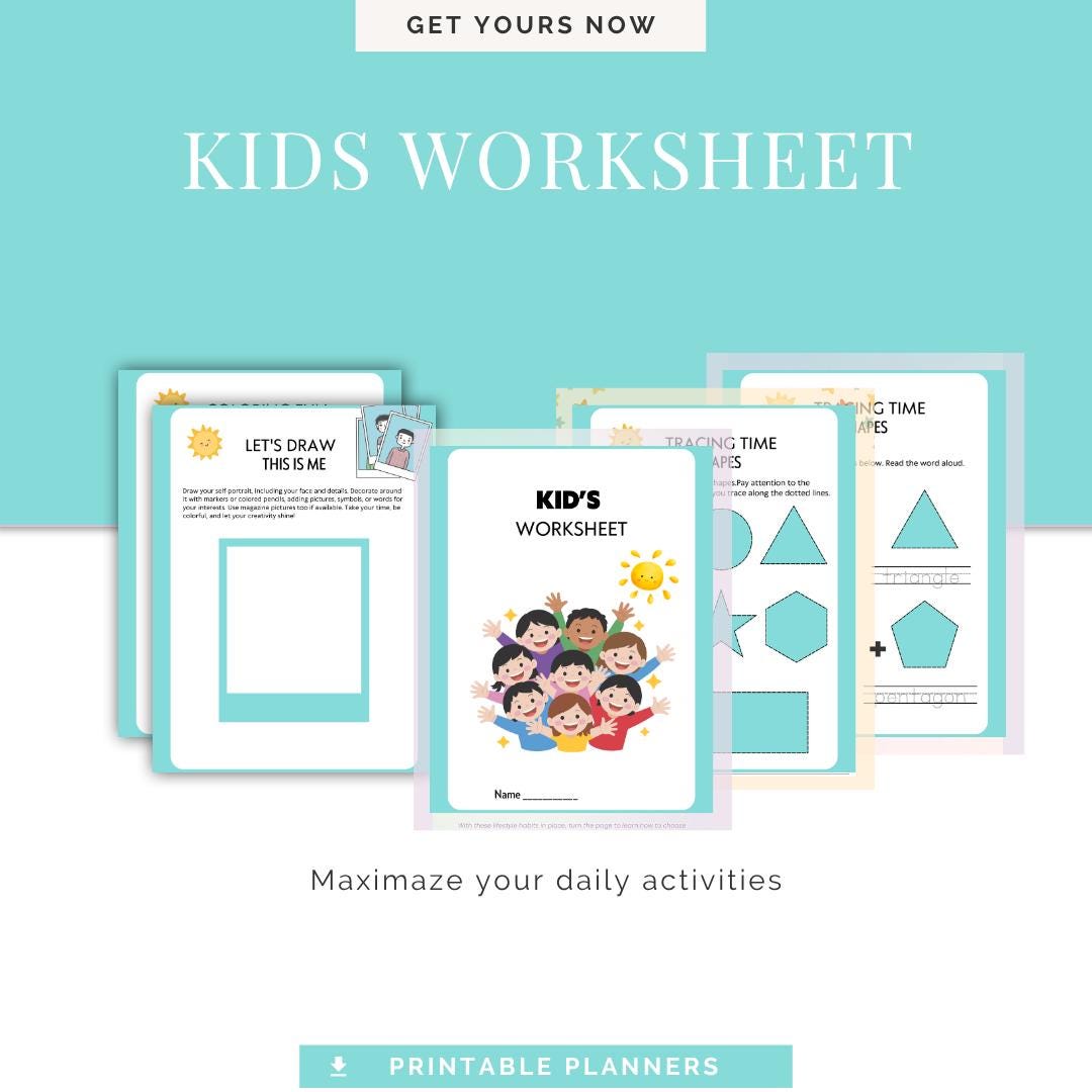Printable Kids Worksheets for Learning, Fun Educational Activities for ...
