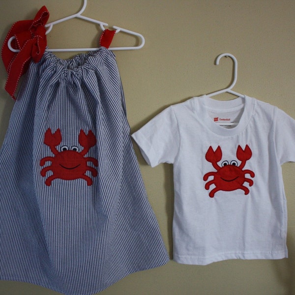 T-shirt or Toddler Dress with applique