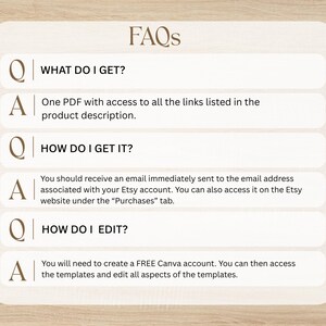 FAQ guide for the editable pink farm birthday invitation explaining digital access and free Canva editing.