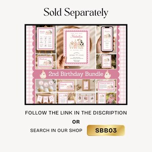 Girl farm animals 2nd birthday bundle, available in our shop