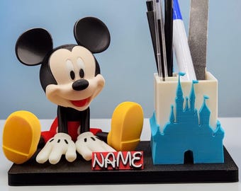 Micky Maus Stifthalter Schloss – Oh Boy! Kinder Schreibtisch Organizer, Niedliches Disney Dekor, Geschenk für Kinder & Fans