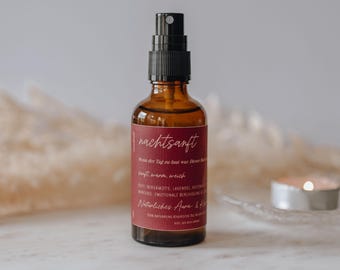 Nachtsanft - Aura- und Kissenspray für Abendruhe / naturreine ätherische Öle / Lavendel / Rosenholz / Schlaf / Nervensystemregulierung