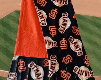 Bufanda con flecos de los Gigantes de San Francisco
