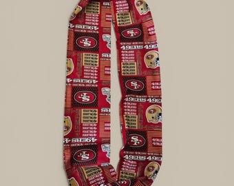 Bufanda infinita de algodón de los San Francisco 49ers