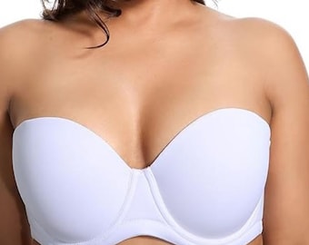 White Wedding Bra – Non-Slip Band Supportive Strapless Bra