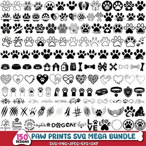 Paw Print svg,Dog paw svg,Heart paw svg,Cat Paw Svg,Paw Svg,Animal Paw Svg,Dog svg,Dog mom svg,Pet svg,Funny Dog Svg,Cricut & Silhouette