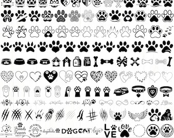 Paw Print svg,Dog paw svg,Heart paw svg,Cat Paw Svg,Paw Svg,Animal Paw Svg,Dog svg,Dog mom svg,Pet svg,Funny Dog Svg,Cricut & Silhouette