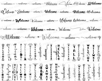 Welcome svg,Welcome porch sign svg,Welcome sign svg,farmhouse porch sign svg,welcome to our home svg,Cricut & silhouette files