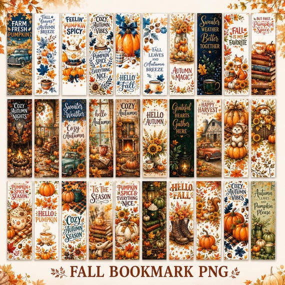 Fall bookmark png,Bookmark png,Fall png,Thanksgiving png,Cozy season bookmark png,Autumn Bookmarks,Christian bookmark png,Digital download