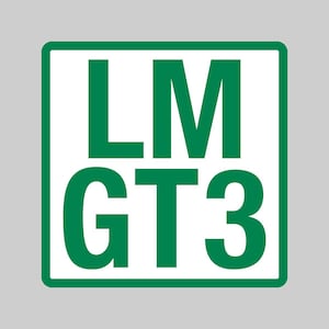 LMGT3 class sticker - for car, laptop or sim rig