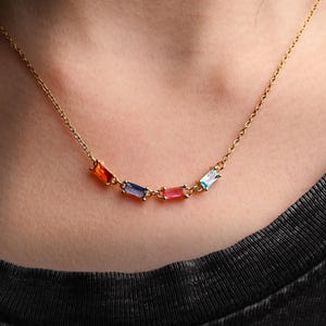 Birthstone Necklace,Custom Jewellery,14K Gold Necklace,Anniversary Gift,Family Gift, Birthday Gift ,Grandma Necklace, Christmas Gift for Her