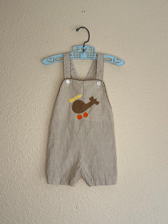 Seersucker Shortall With Airplane main image 1