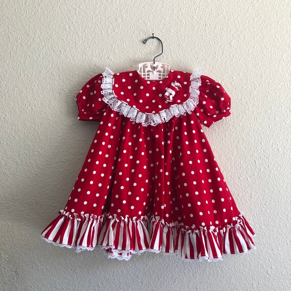 1980s Mini World Polka Dot Dress (2t)