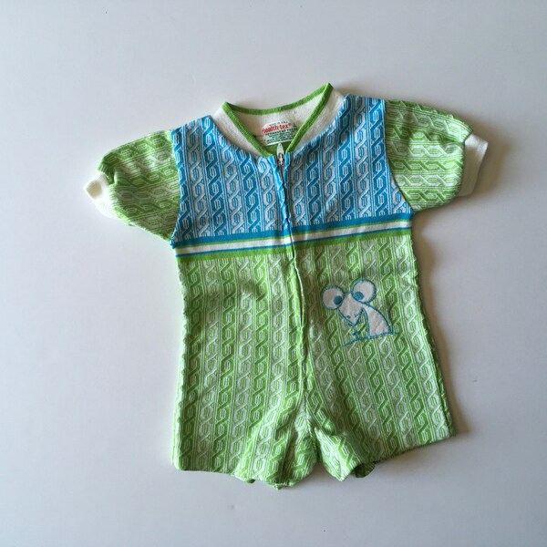 Vintage Health-tex Mouse Romper (3 months)