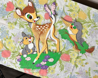 Vintage Bambi Wall Decor Nursery