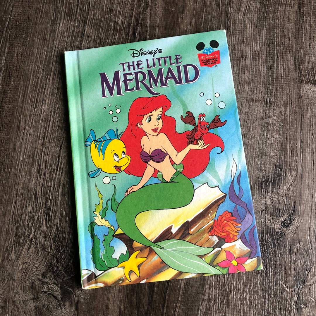 Disneys the Little Mermaid Book Etsy