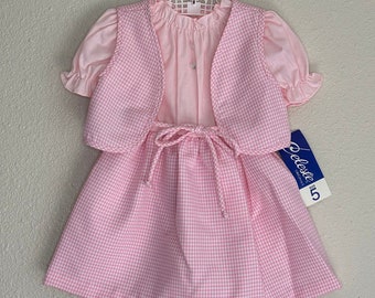 1970s Pink Poly Dress (6x)