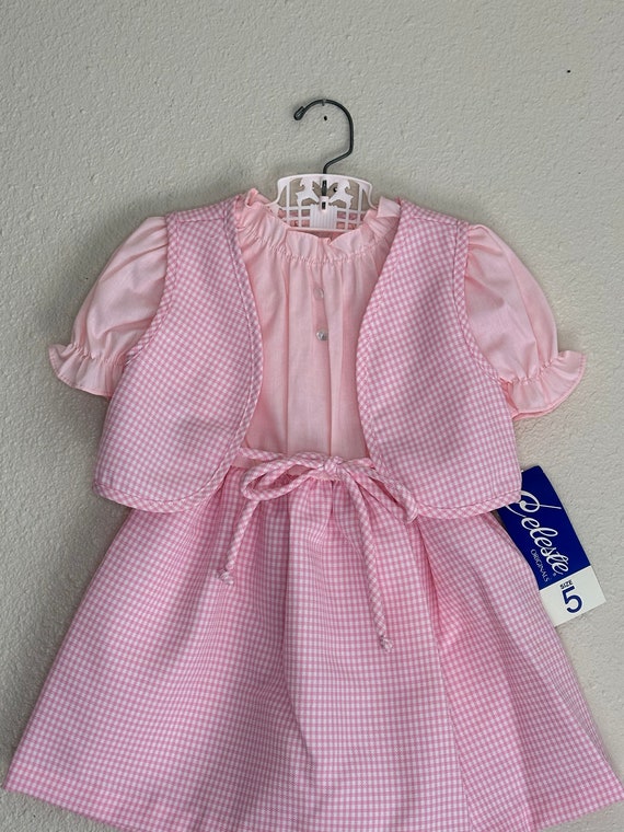 1970s Pink Poly Dress (6x) - image 2