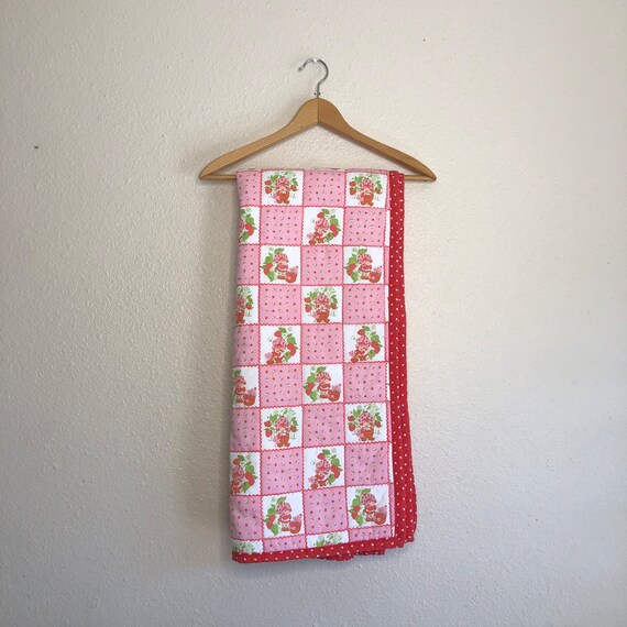 1980s Strawberry Shortcake Quilt Etsy