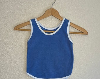 1980s Blue Terry Tank Top (3t/4t)