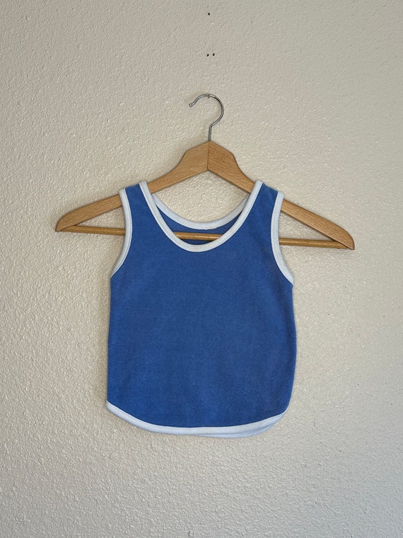1980s Blue Terry Tank Top (3t/4t)