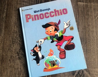 Vintage Disneys Pinocchio Hardcover Book