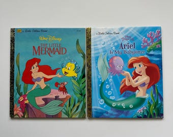 Vintage Disneys Little Mermaid Golden Books