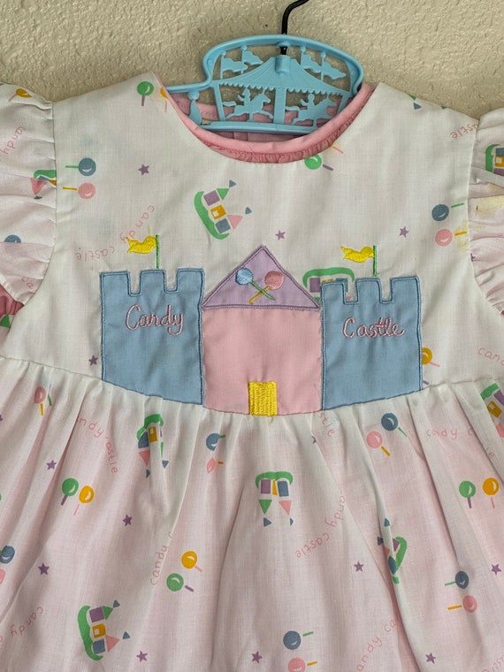 1980s Candy Castle Flutter Dress NWT - image 2