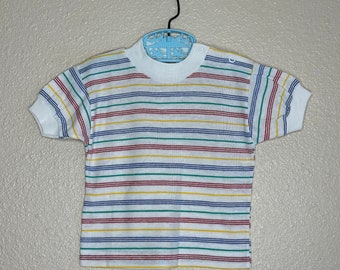 80s Primary Colors Striped Ringer Tee (24 months)