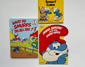 Vintage Smurfs Book Lot