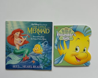 Vintage Disneys Little Mermaid Books